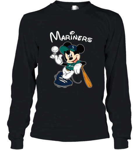 Baseball Mickey Team Seattle Mariners Youth T-Shirt 