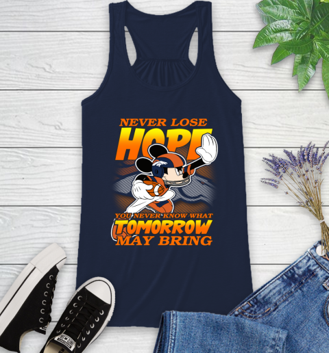 Denver Broncos NFL Football Mickey Disney Never Lose Hope Racerback Tank 10