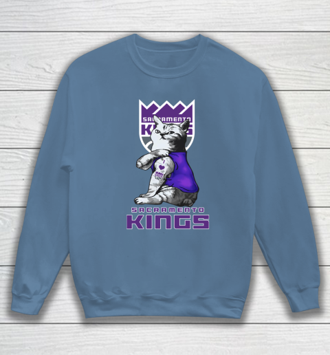 NBA Basketball My Cat Loves Sacramento Kings Sweatshirt 6