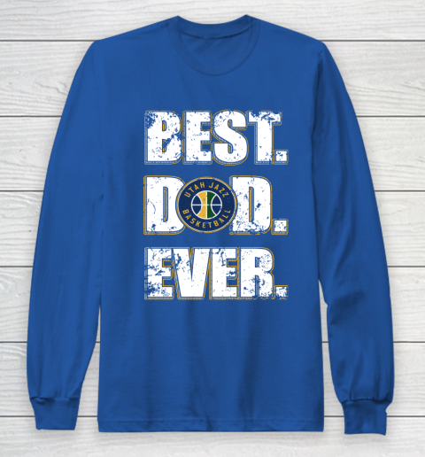 NBA Utah Jazz Basketball Best Dad Ever Family Shirt Long Sleeve T-Shirt 6
