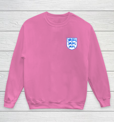 Three Lions On A Shirt European Football England Euro Youth Sweatshirt 3