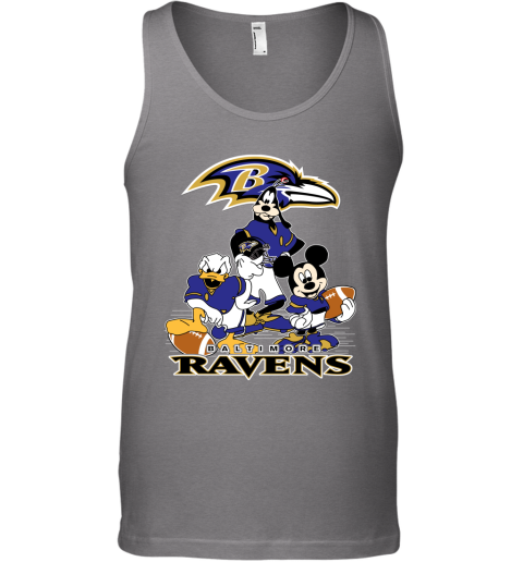 Youth Heather Gray Baltimore Ravens Football T-Shirt Size: Large