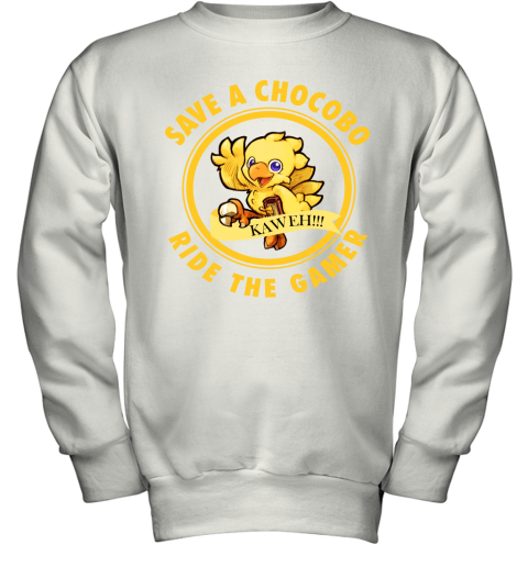 Save A Chocobo Ride A Gamer Youth Sweatshirt