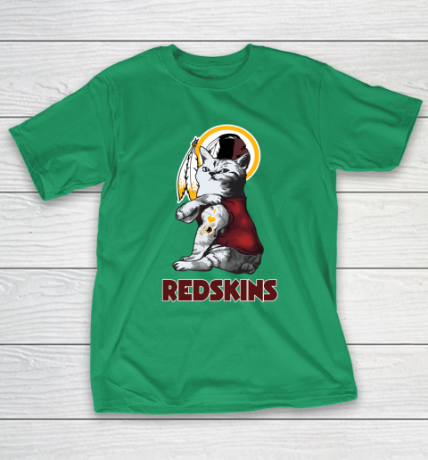 NFL Football My Cat Loves Washington Redskins T-Shirt 5