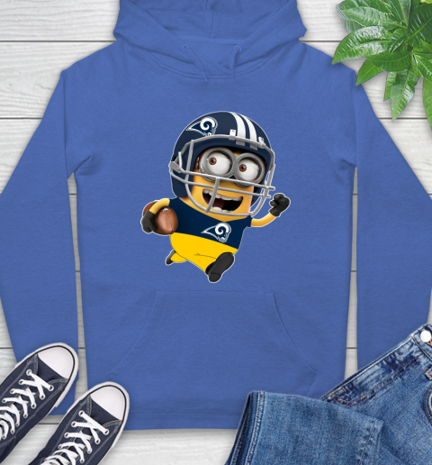 NFL Los Angeles Rams Minions Disney Football Sports Hoodie 9