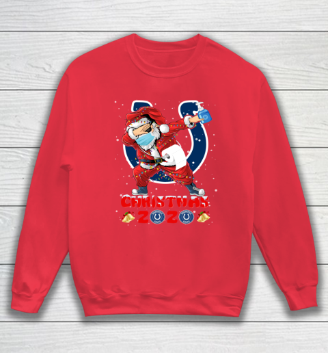 Indianapolis Colts Funny Santa Claus Dabbing Christmas 2020 NFL Sweatshirt 7