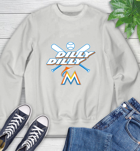 MLB Miami Marlins Dilly Dilly Baseball Sports Sweatshirt 5