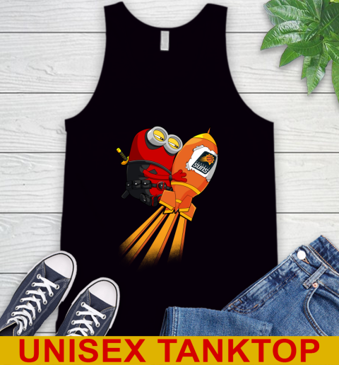 NBA Basketball Phoenix Suns Deadpool Minion Marvel Shirt Tank Top
