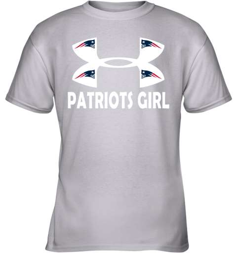 NFL New England Patriots Girl Under Armour Football Sports IQQovoXTy7m youth t shirt 26 95 151514 front sport grey