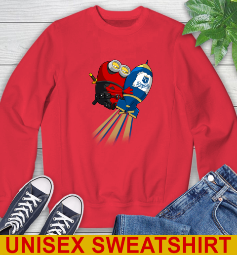 MLB Baseball Kansas City Royals Deadpool Minion Marvel Shirt Sweatshirt 12