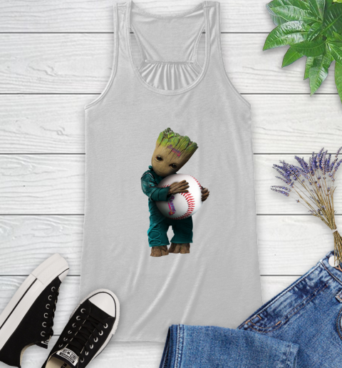 MLB Groot Guardians Of The Galaxy Baseball Sports Atlanta Braves Racerback Tank