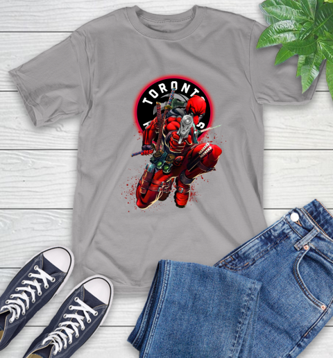 NBA Deadpool Marvel Comics Sports Basketball Toronto Raptors T-Shirt 6