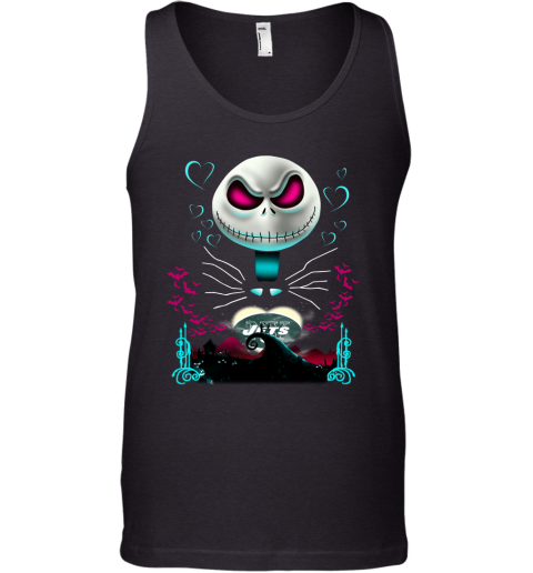 NFL New York Jets Jack Skellington Sally The Nightmare Before Christmas Football JY45C9MYzsq unisex tank 17 95 151514 front black
