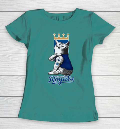 MLB Baseball My Cat Loves Kansas City Royals Women's T-Shirt 10