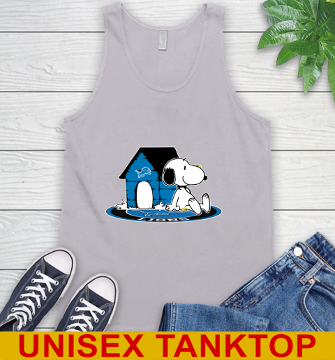 NFL Football Detroit Lions Snoopy The Peanuts Movie Shirt Tank Top 4