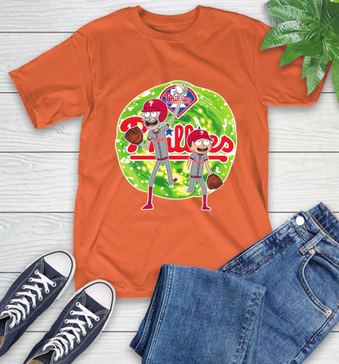 MLB Philadelphia Phillies Rick And Morty Baseball Sports T-Shirt 5