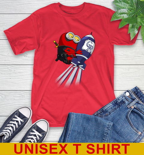 MLB Baseball Colorado Rockies Deadpool Minion Marvel Shirt T-Shirt 12