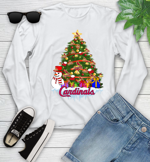 St.Louis Cardinals Merry Christmas MLB Baseball Sports Youth Long Sleeve