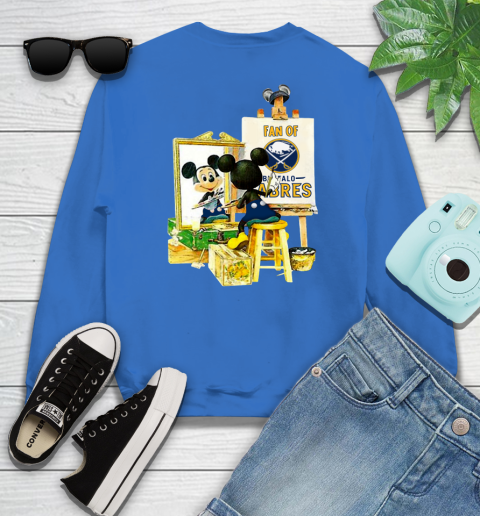 NHL Hockey Buffalo Sabres Mickey Drawing Shirt 34