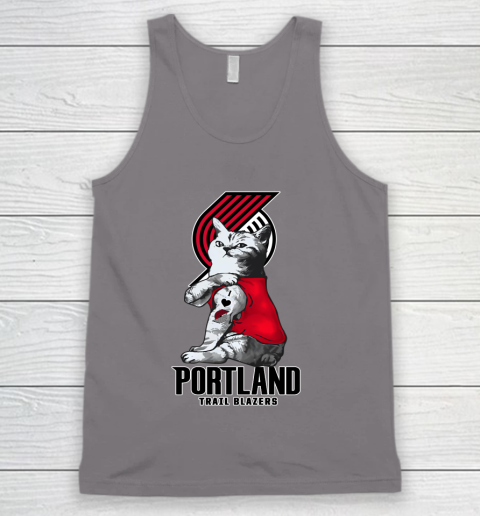 NBA Basketball My Cat Loves Portland Trail Blazers Tank Top 6