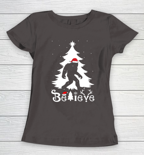 Bigfoot Christmas Gifts For Men Boys Girls Funny Christmas Women's T-Shirt 7