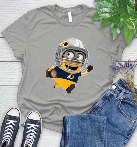 NFL Washington Redskins Minions Disney Football Sports Women's T-Shirt 10