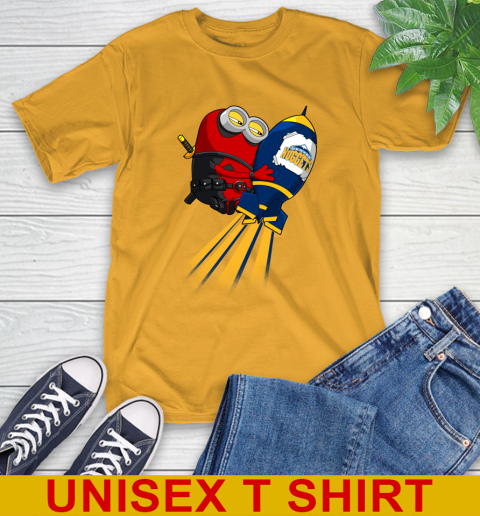 NBA Basketball Denver Nuggets Deadpool Minion Marvel Shirt T-Shirt 2
