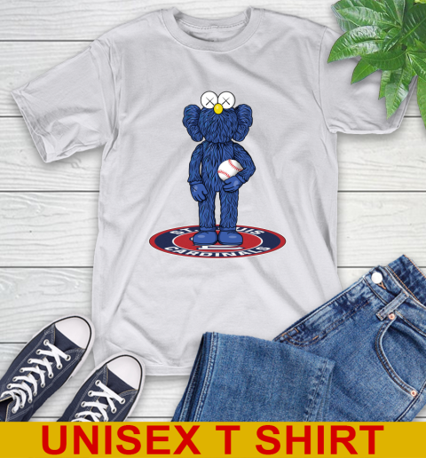MLB Baseball St.Louis Cardinals Kaws Bff Blue Figure Shirt T-Shirt 12