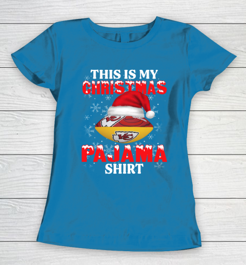 Kansas City Chiefs This Is My Christmas Pajama Shirt NFL Women's T-Shirt 6