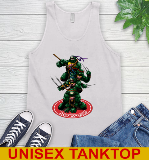 NHL Hockey Detroit Red Wings Teenage Mutant Ninja Turtles Shirt Tank Top