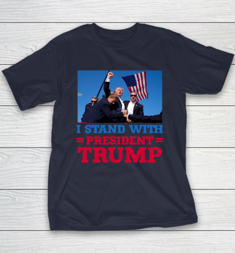 Trump Shot Shirt I Stand With President Trump Youth T-Shirt 2