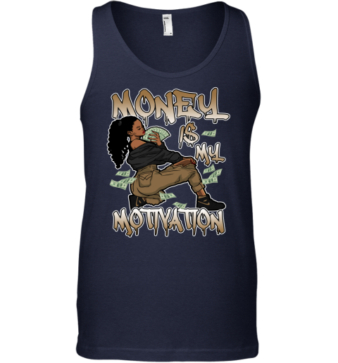 Jordan 1 Black Metallic Gold Matching Sneaker Tshirt For Woman For Girl Money Is My Motivation Black Jordan Shirt