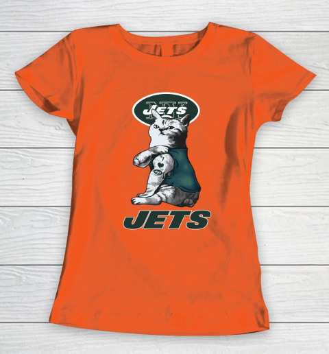 NFL Football My Cat Loves New York Jets Women's T-Shirt 3
