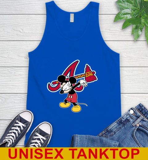 Atlanta Braves MLB Baseball Dabbing Mickey Disney Sports Tank Top 5