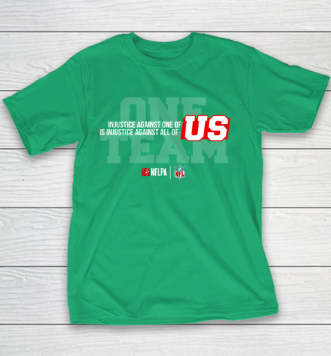 NFL End Racism Print In Front And Back Youth T-Shirt 3