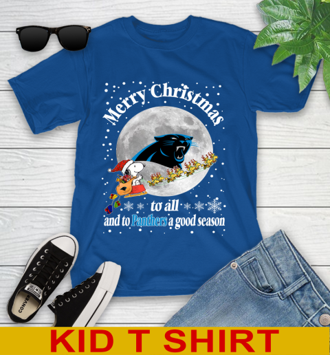 Carolina Panthers Merry Christmas To All And To Panthers A Good Season NFL Football Sports Youth T-Shirt 10