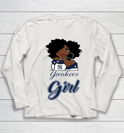 New York Yankeess Girl MLB Youth Long Sleeve 11