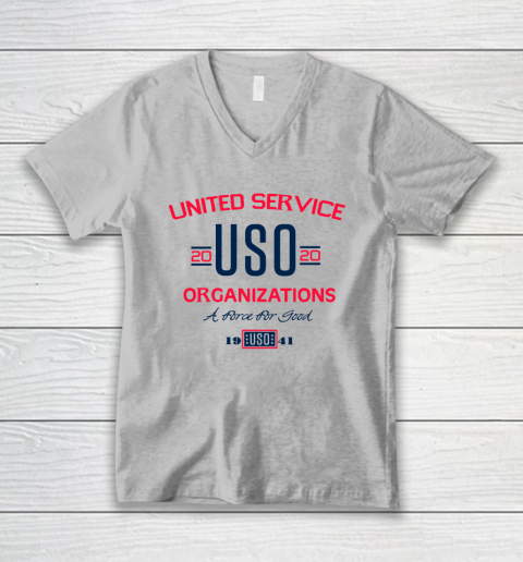 USO 2020 United Service Organizations V-Neck T-Shirt 3 USO 2020 United Service Organizations V-Neck T-Shirt - Image 3