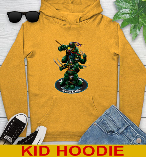 NFL Football Philadelphia Eagles Teenage Mutant Ninja Turtles Shirt Youth Hoodie 3