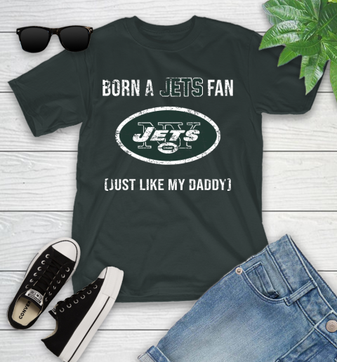 NFL New York Jets Football Loyal Fan Just Like My Daddy Shirt Youth T-Shirt 5