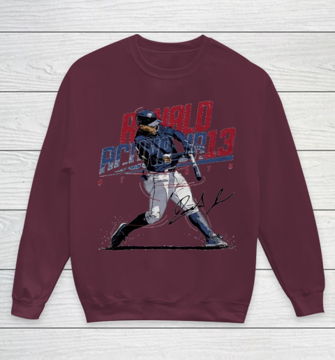 Ronald Acuna Jr 13 Youth Sweatshirt 4