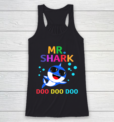 Father gift shirt Mens Mr. Shark shirt Funny Father's Day gift T Shirt Racerback Tank
