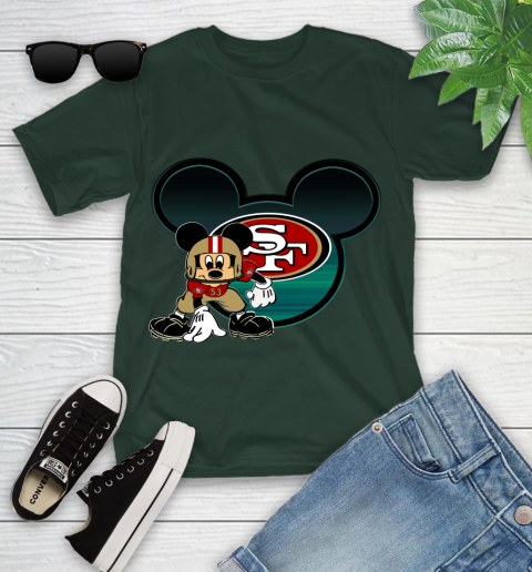 NFL San Francisco 49ers Mickey Mouse Disney Football T Shirt Youth T-Shirt 5
