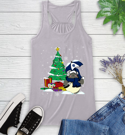 Toronto Maple Leafs NHL Hockey Cute Tonari No Totoro Christmas Sports Racerback Tank 4