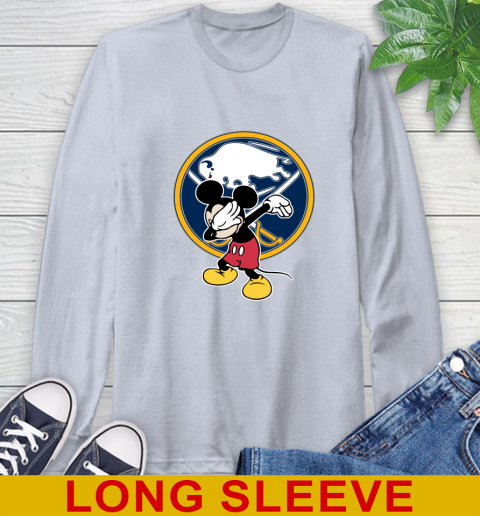 Buffalo Sabres NHL Hockey Dabbing Mickey Disney Sports Long Sleeve T-Shirt 6