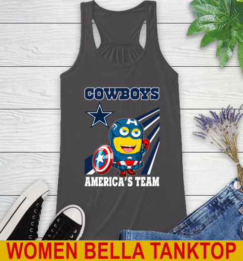 NFL Football Dallas Cowboys Captain America Marvel Avengers Minion Shirt Racerback Tank 10