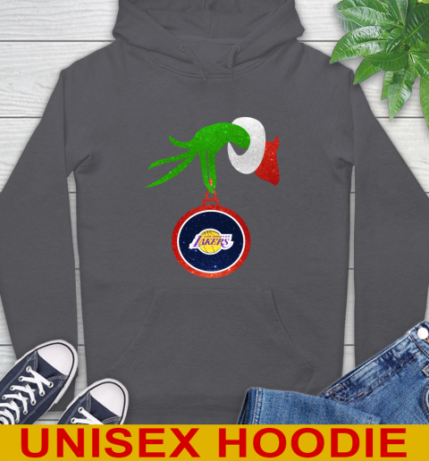 Los Angeles Lakers Grinch Merry Christmas NBA Basketball Hoodie - Image 8
