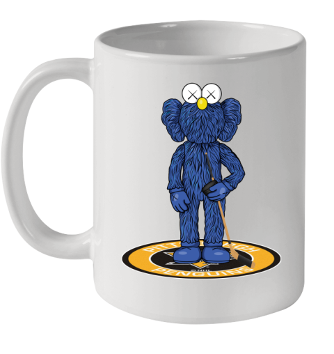 NHL Hockey Pittsburgh Penguins Kaws Bff Blue Figure Shirt Ceramic Mug 11oz