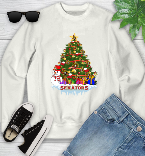 Ottawa Senators Merry Christmas NHL Hockey Sports Youth Sweatshirt