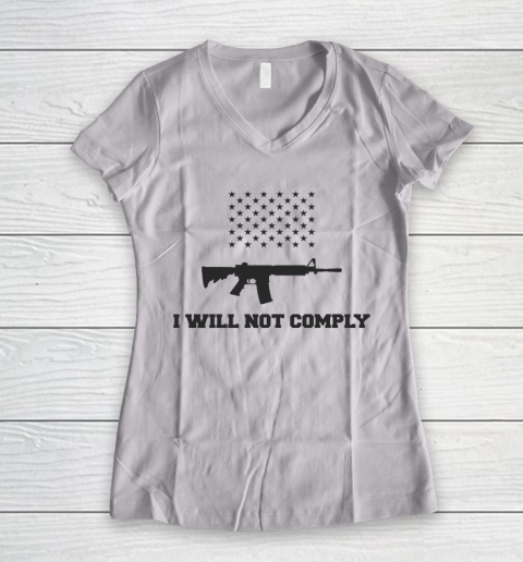 I Will Not Comply Women's V-Neck T-Shirt